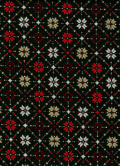 NAVIDAD GEOMETRICO FONDO VERDE