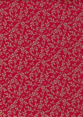 NAVIDAD ROJA RAMAS DORADAS