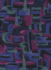 JERSEY ABSTRACTO MORADO VERDE Y BUGANVILLA