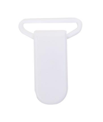 PINZA CHUPETERO PLASTICO BLANCO