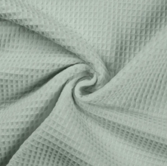 WAFFLE ALGODON MENTA EMPOLVADO