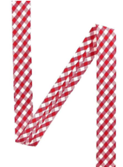 TROZO BIES BATISTA VICHY ROJO 46 18MM 185cm